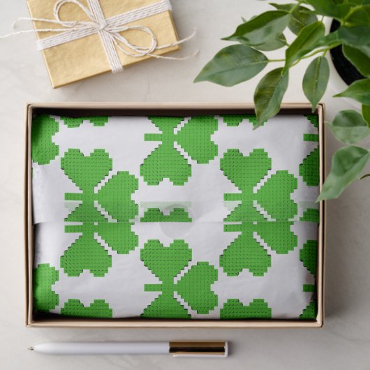 Shamrock Building Blocks Draaien Tissuepapier (Geschenk)