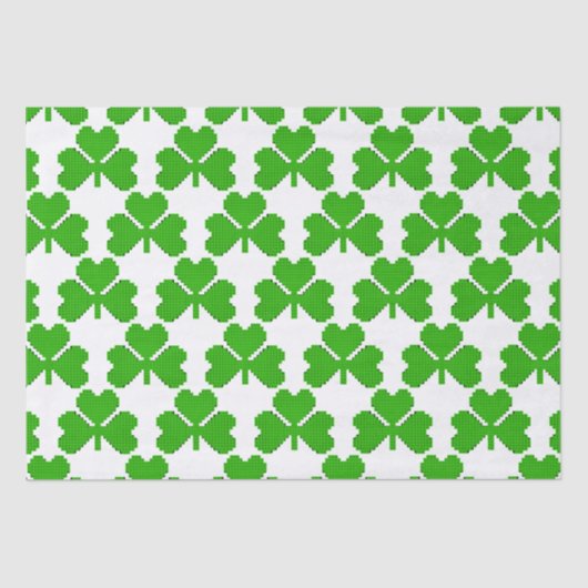 Shamrock Building Blocks Draaien Tissuepapier (Voorkant)