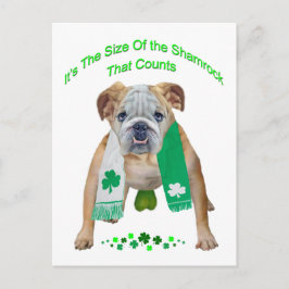 Shamrock Bulldog St. Patrick's Day Briefkaart