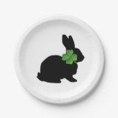 Shamrock Bunny Papieren Bordje (Voorkant)