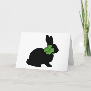 Shamrock Bunny St. Patrick's Day Kaart