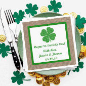 Shamrock & Burlap St. Patrick's Day Servetten