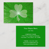 Shamrock business card-sjabloonkoepel visitekaartje (Voorkant / Achterkant)
