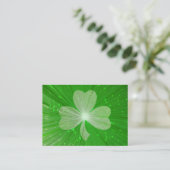 Shamrock business card-sjabloonkoepel visitekaartje (Staand voorkant)