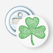 Shamrock Button Flesopener (Voorkant)