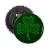 Shamrock Button Flesopener (Voorkant)
