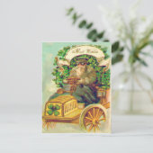 Shamrock Car St Patrick's Day Kaart (Staand voorkant)