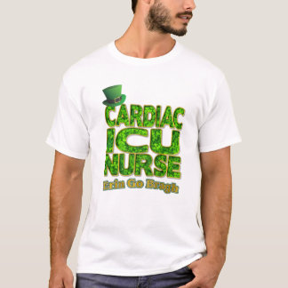 Shamrock Cardiac ICU Nurse T-shirt
