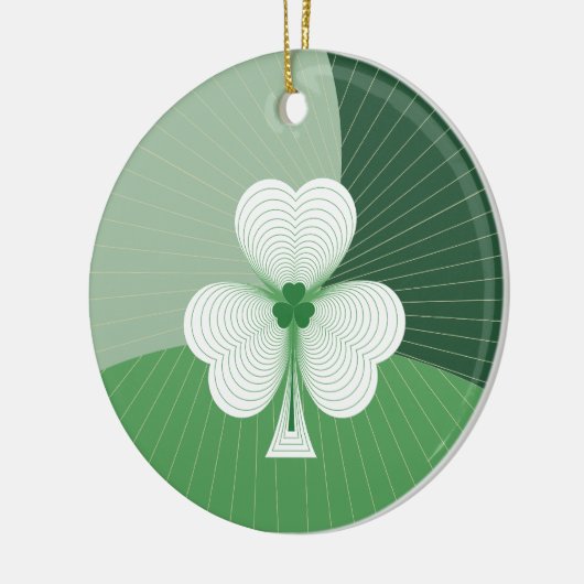 Shamrock Cascade Keramisch Ornament (Links)