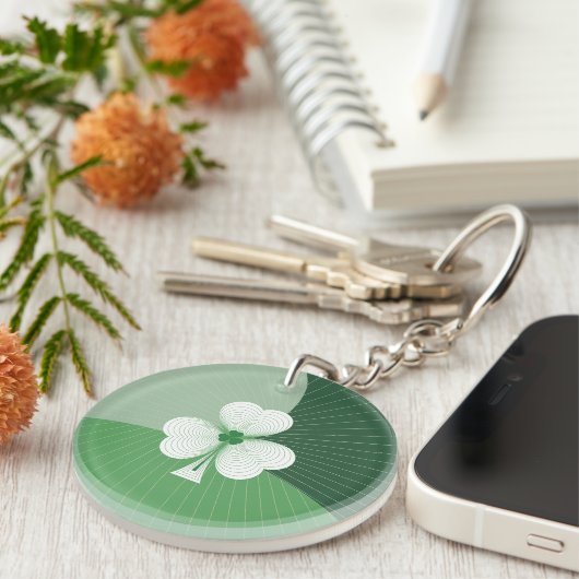 Shamrock Cascade Sleutelhanger (Voorkant Rechts)
