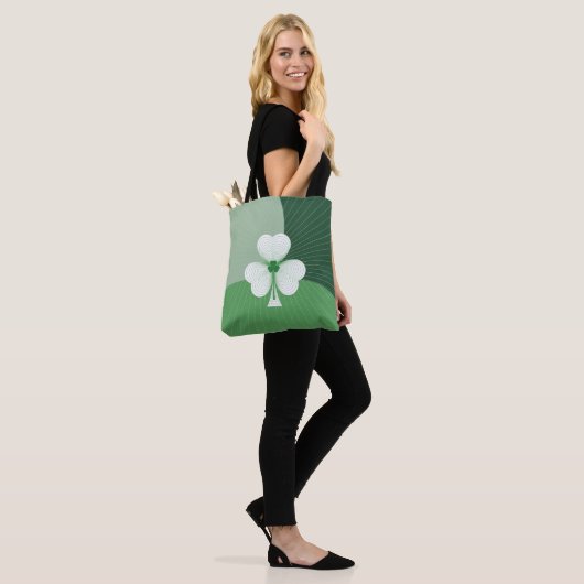Shamrock Cascade Tote Bag (Op model)