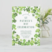 Shamrock Celebration St. Patrick's Day Kaart (Staand voorkant)