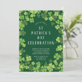 Shamrock Celebration St. Patrick's Day Kaart (Staand voorkant)