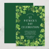 Shamrock Celebration St. Patrick's Day Kaart (Voorkant / Achterkant)