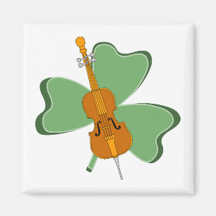 Shamrock cello magneet