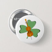 Shamrock cello ronde button 5,7 cm (Voorkant /achterkant)