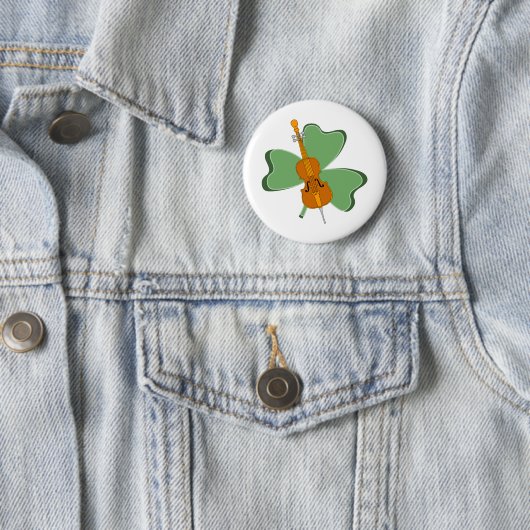 Shamrock cello ronde button 5,7 cm (In situ)