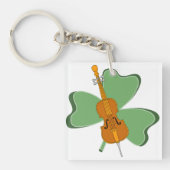 Shamrock cello sleutelhanger (Voorkant)