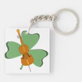 Shamrock cello sleutelhanger (Achterkant)