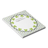 Shamrock Celtic geïnspireerd op maat Notitieblok (Schuin)