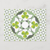 Shamrock Celtic geïnspireerd Pattern St. Patrick's Briefkaart (Voorkant)