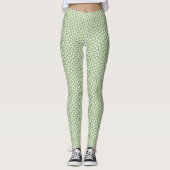 Shamrock Celtic geïnspireerd Pattern St. Patrick's Leggings (Voorkant)