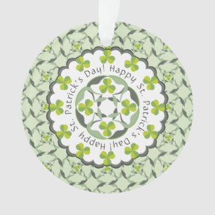 Shamrock Celtic geïnspireerd Pattern St. Patrick's Ornament