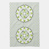 Shamrock Celtic geïnspireerd Pattern St. Patrick's Theedoek (Verticaal)