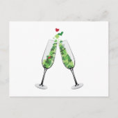 Shamrock Champagne Briefkaart (Voorkant)