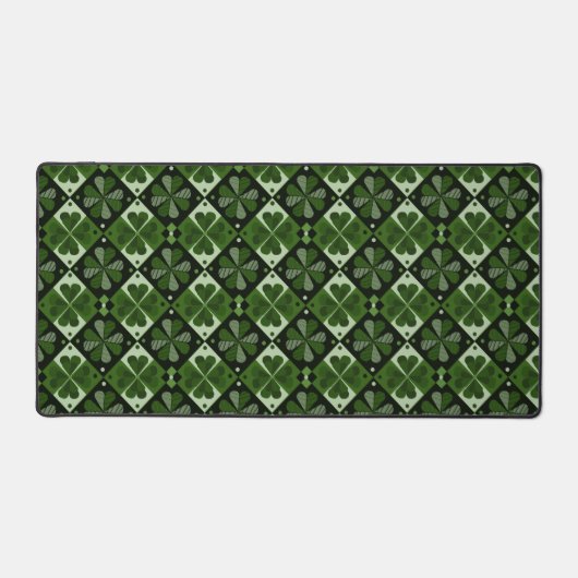 Shamrock Checkerboard Patroon Bureaumat (Voorkant)