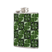 Shamrock Checkerboard Patroon Heupfles (Links)