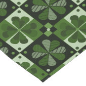 Shamrock Checkerboard Patroon Korte Tafelloper (Hoek)
