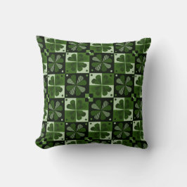Shamrock Checkerboard Patroon Kussen