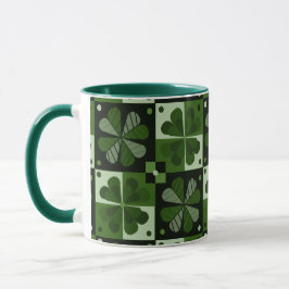 Shamrock Checkerboard Patroon Mok