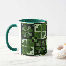 Shamrock Checkerboard Patroon Mok