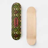 Shamrock Checkerboard Patroon Persoonlijk Skateboard (Voorkant)