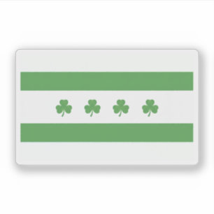 Shamrock Chicago Vlag Sticker