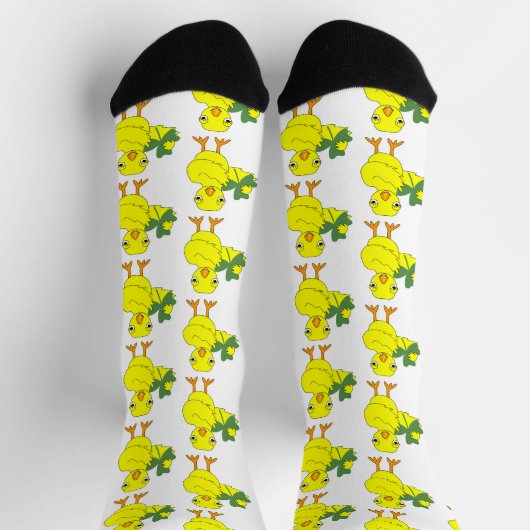 Shamrock Chick Pattern Sokken (Top)