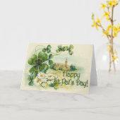 Shamrock Church Village St Patrick's Day C Kaart (Gele Bloem)