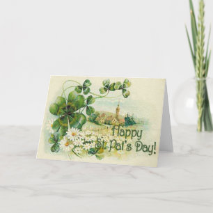 Shamrock Church Village St Patrick's Day C Kaart