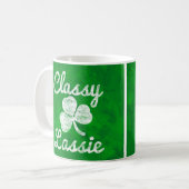  Shamrock Classy Lassie St. Patricks Day Koffiemok (Voorkant links)