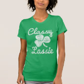  Shamrock Classy Lassie St. Patricks Day T-shirt (Voorkant)