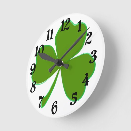 Shamrock Clock Ronde Klok (Hoek)