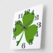 Shamrock Clock Vierkante Klok (Hoek)
