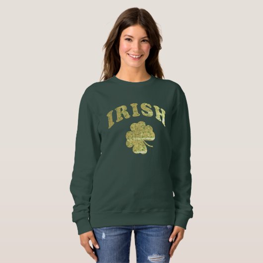 Shamrock Clover Crewneck Trui (Voorkant volledig)