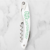 Shamrock Clover Custom Kurkentrekker (Voorkant)