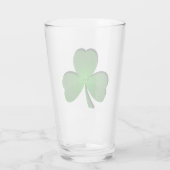 Shamrock Clover Design Drink glas (Achterkant)