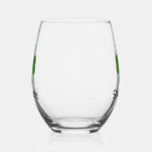 Shamrock Clover Design Stemless wijnglas Zonder Voet (Links)