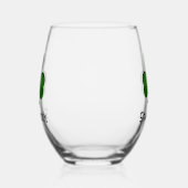 Shamrock Clover Design Stemless wijnglas Zonder Voet (Links)