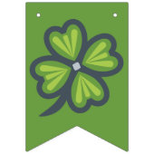 Shamrock Clover Floral St. Patrick's Day Party Vlaggetjes (Tweede vlag)